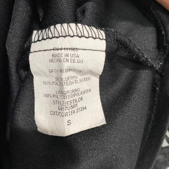 Lily Rose Black & White Chevron Striped Dress Size Small - Picture 6 of 7